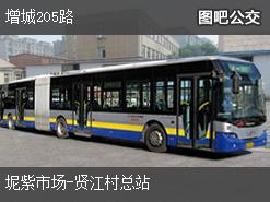 广州增城205路下行公交线路