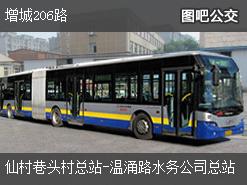 广州增城206路下行公交线路
