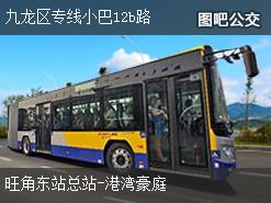 香港九龙区专线小巴12b路上行公交线路