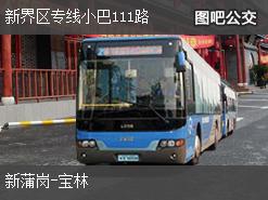 香港新界区专线小巴111路下行公交线路